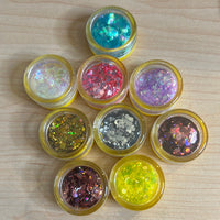 10 pack eye/face glitter